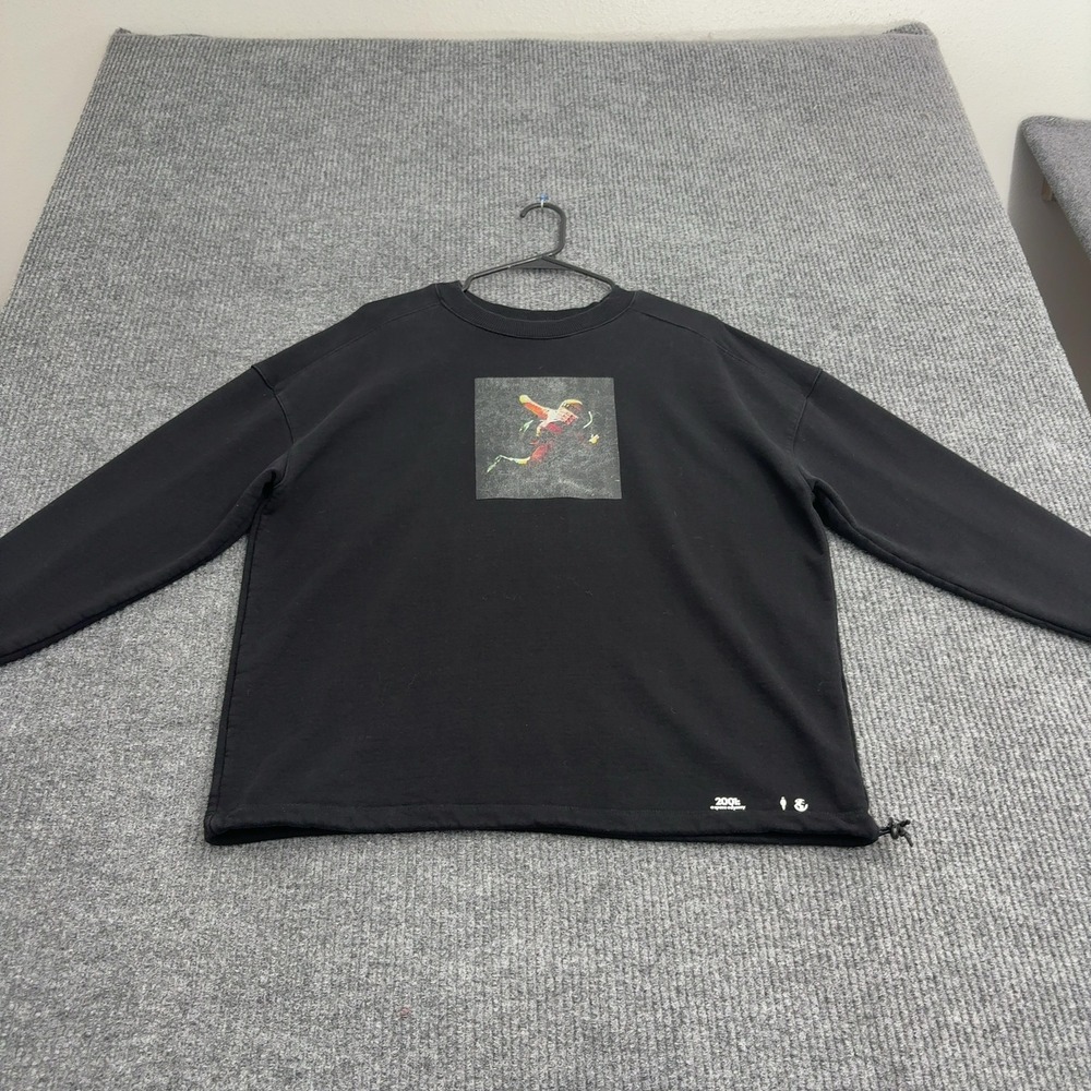 2001 A Space Odyssey x Zara Sweatshirt Mens S Black Cotton Graphic Streetwear